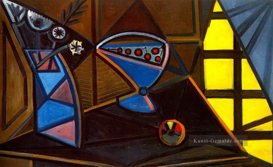 Vase fleurs et compotier 3 1943 kubist Pablo Picasso Ölgemälde